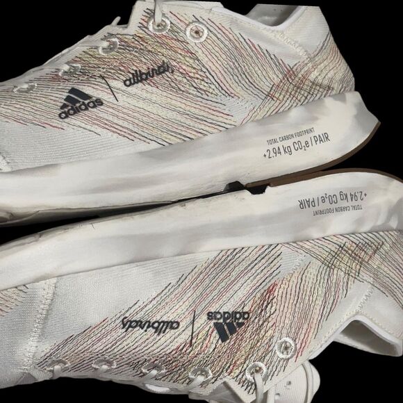 Adidas Adizero X Allbirds Sneakers White Multicolor Semi Turbo GY6156 Size 12 - Picture 8 of 9